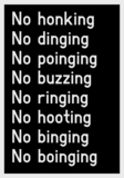No Honking